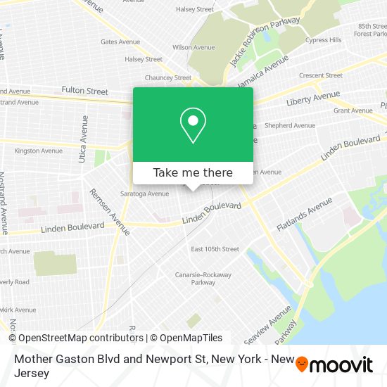Mapa de Mother Gaston Blvd and Newport St