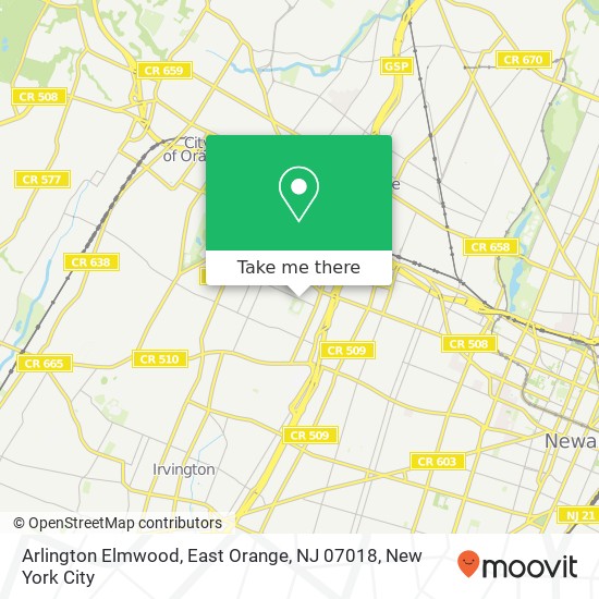 Arlington Elmwood, East Orange, NJ 07018 map