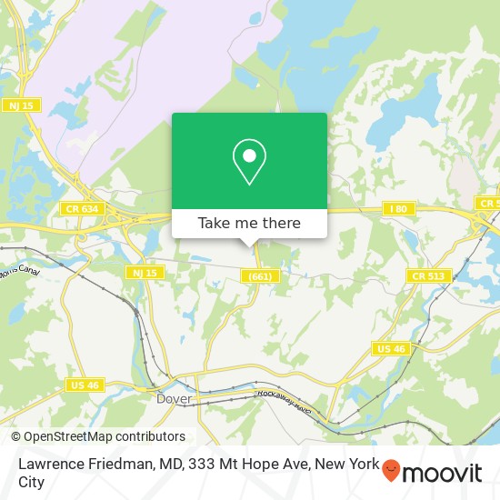 Mapa de Lawrence Friedman, MD, 333 Mt Hope Ave