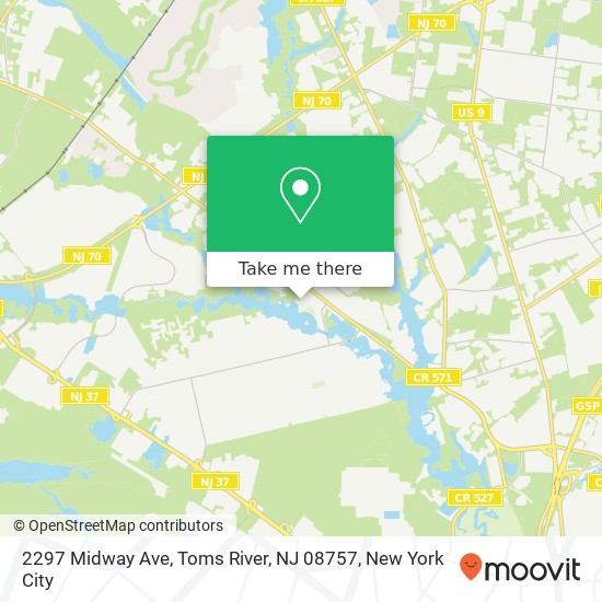 2297 Midway Ave, Toms River, NJ 08757 map