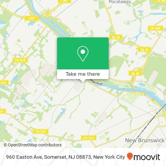 960 Easton Ave, Somerset, NJ 08873 map