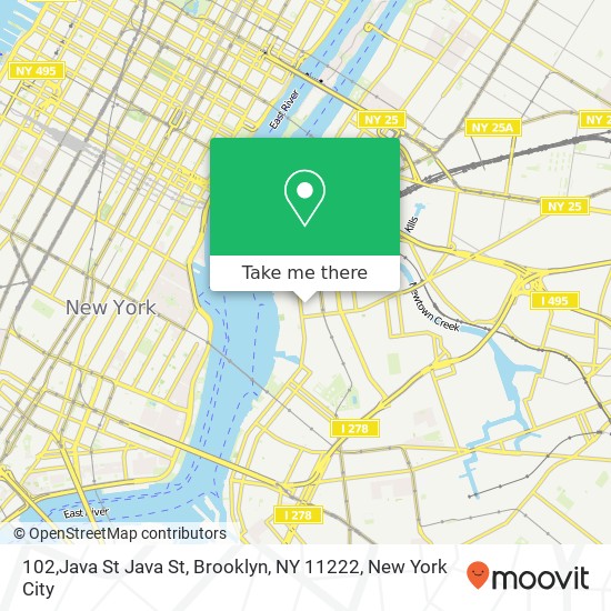 102,Java St Java St, Brooklyn, NY 11222 map