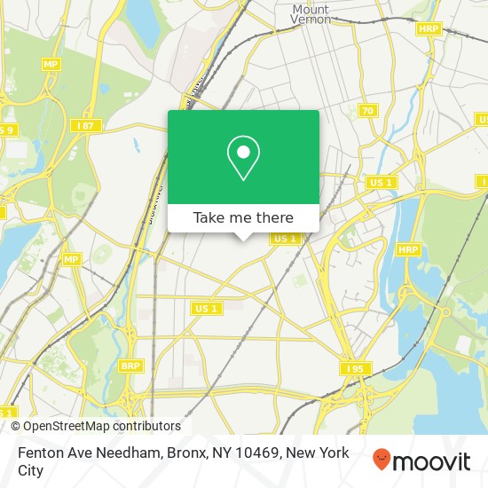 Fenton Ave Needham, Bronx, NY 10469 map