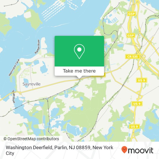 Washington Deerfield, Parlin, NJ 08859 map