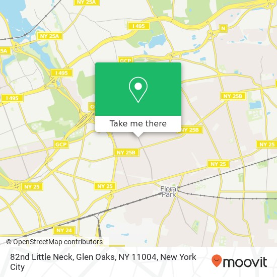 Mapa de 82nd Little Neck, Glen Oaks, NY 11004