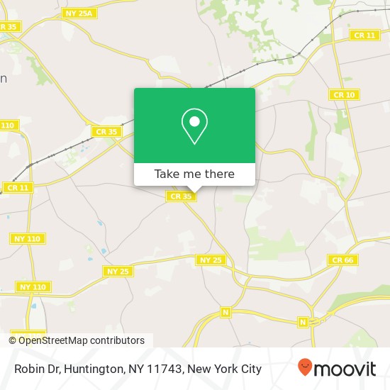 Robin Dr, Huntington, NY 11743 map