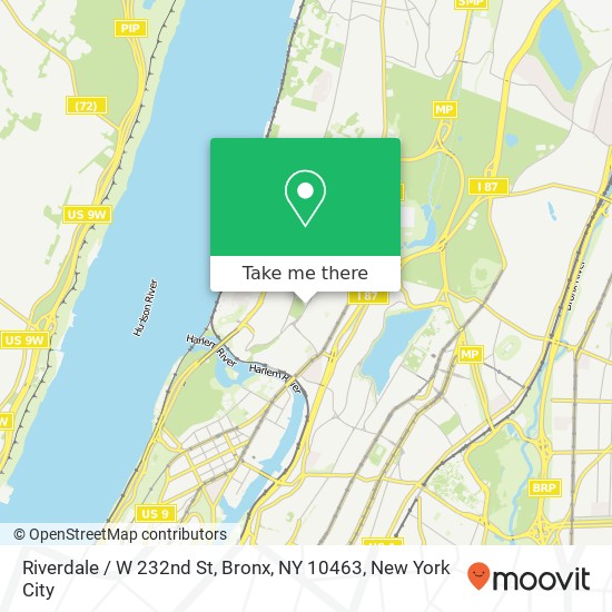 Mapa de Riverdale / W 232nd St, Bronx, NY 10463