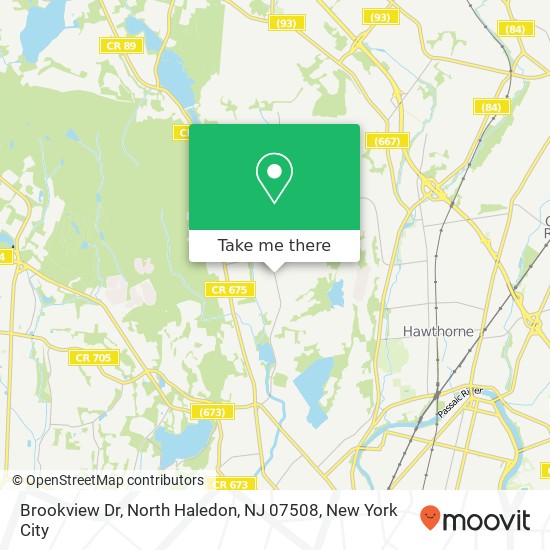 Mapa de Brookview Dr, North Haledon, NJ 07508