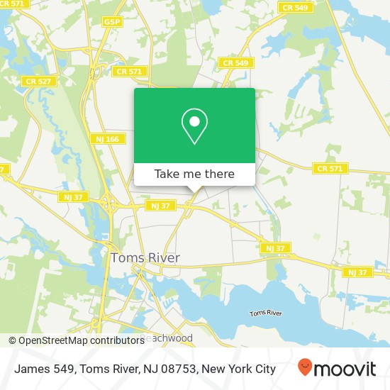 James 549, Toms River, NJ 08753 map