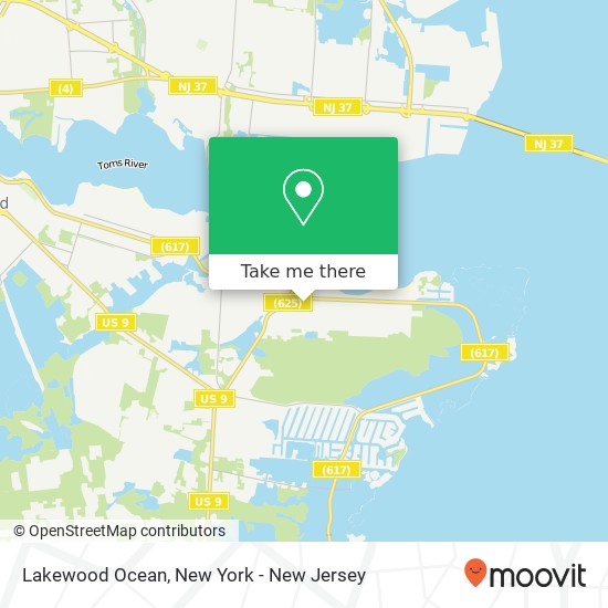 Lakewood Ocean, Ocean Gate, NJ 08740 map