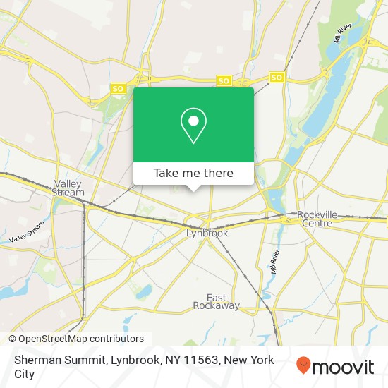 Mapa de Sherman Summit, Lynbrook, NY 11563