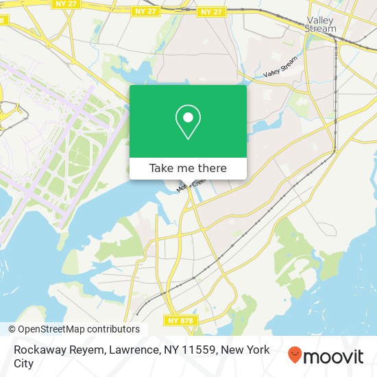 Mapa de Rockaway Reyem, Lawrence, NY 11559
