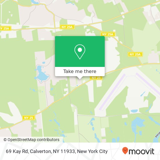 Mapa de 69 Kay Rd, Calverton, NY 11933
