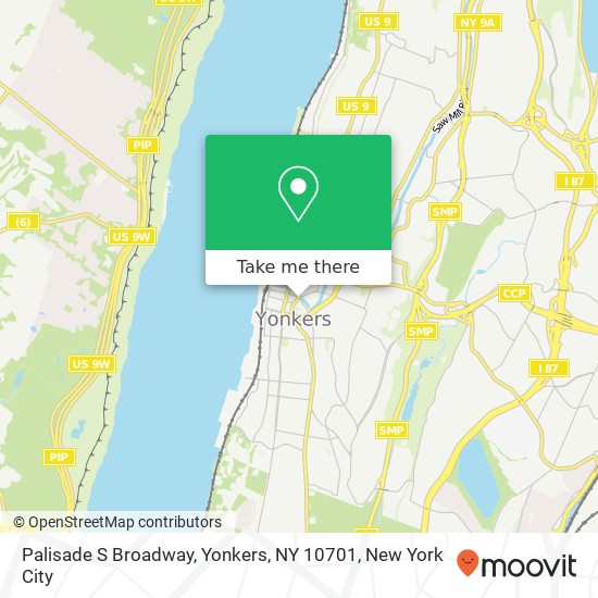 Mapa de Palisade S Broadway, Yonkers, NY 10701