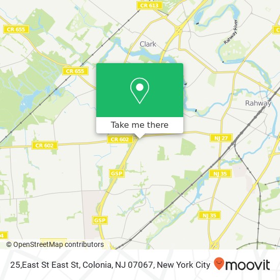 25,East St East St, Colonia, NJ 07067 map