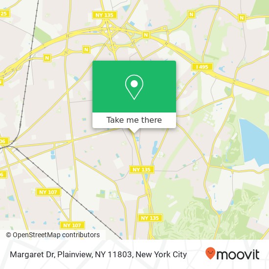 Margaret Dr, Plainview, NY 11803 map