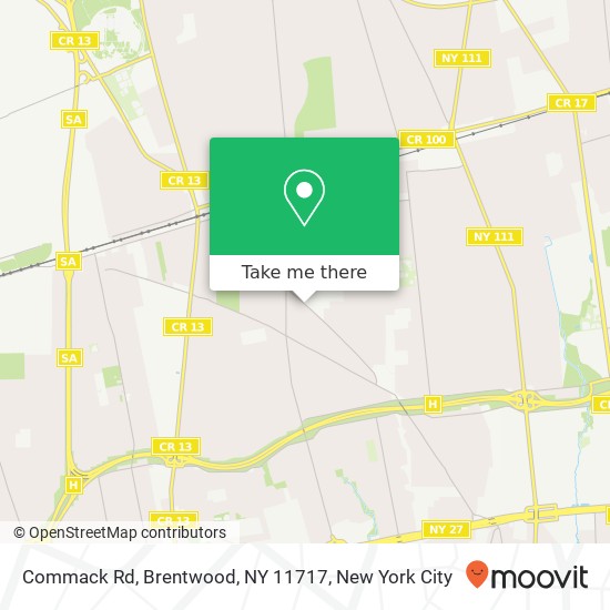 Mapa de Commack Rd, Brentwood, NY 11717