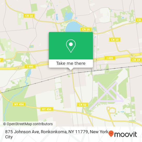 875 Johnson Ave, Ronkonkoma, NY 11779 map