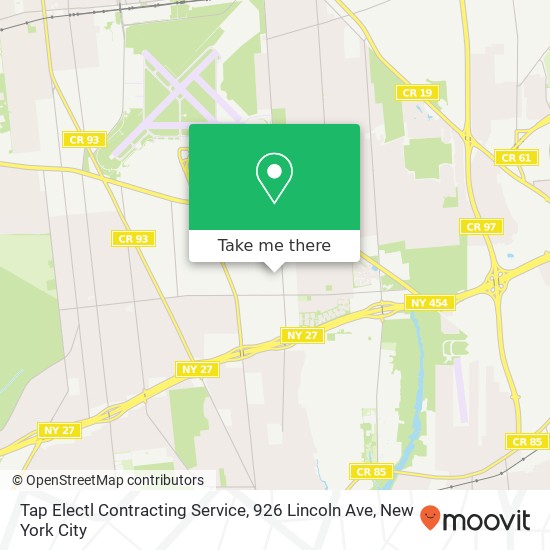 Tap Electl Contracting Service, 926 Lincoln Ave map