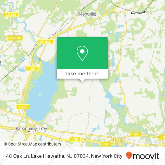 48 Oak Ln, Lake Hiawatha, NJ 07034 map