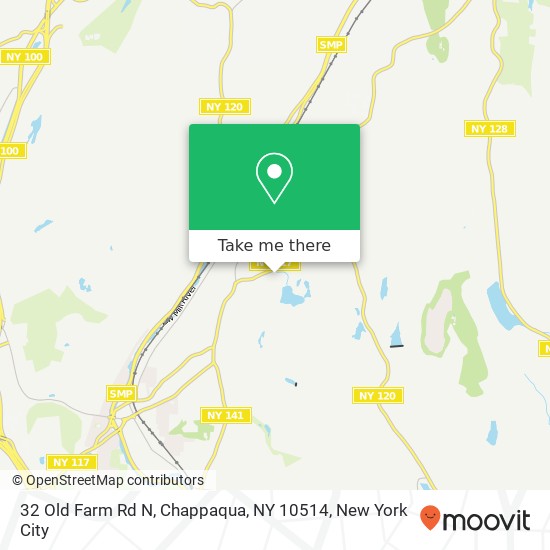 Mapa de 32 Old Farm Rd N, Chappaqua, NY 10514