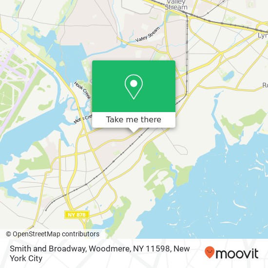 Smith and Broadway, Woodmere, NY 11598 map