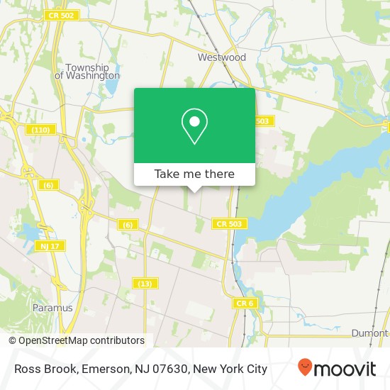 Ross Brook, Emerson, NJ 07630 map