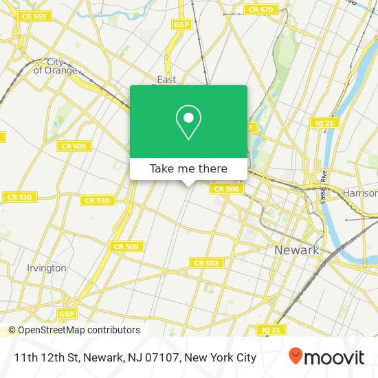 11th 12th St, Newark, NJ 07107 map