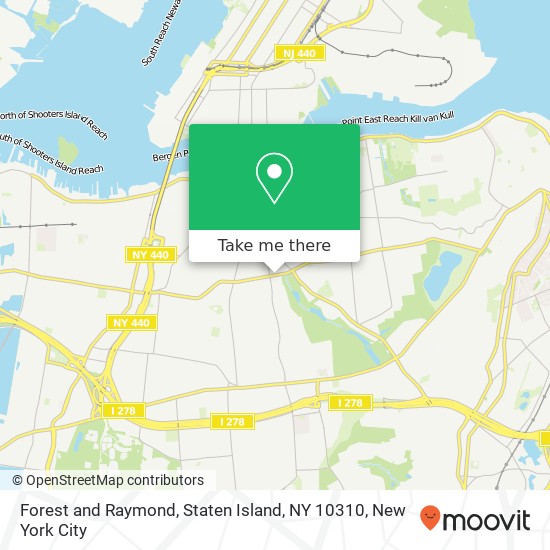 Mapa de Forest and Raymond, Staten Island, NY 10310