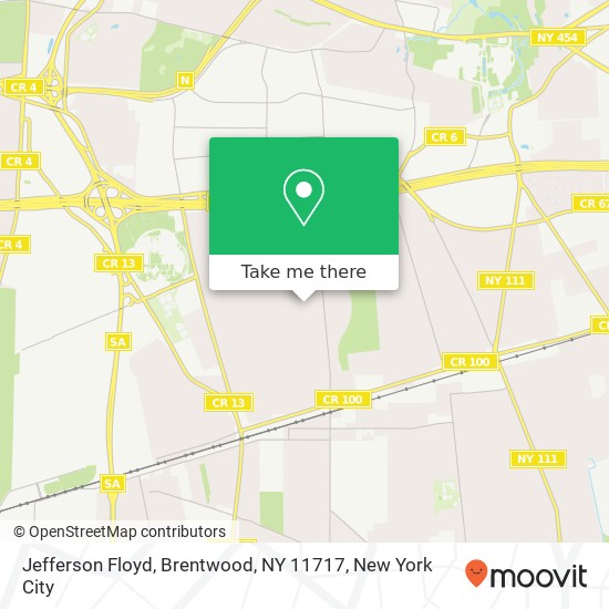 Mapa de Jefferson Floyd, Brentwood, NY 11717