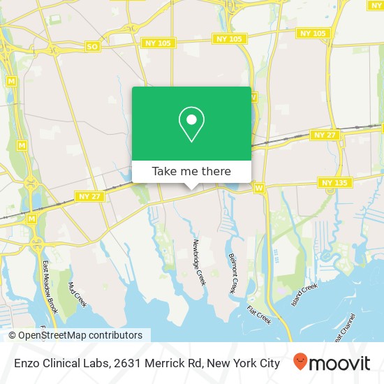 Enzo Clinical Labs, 2631 Merrick Rd map