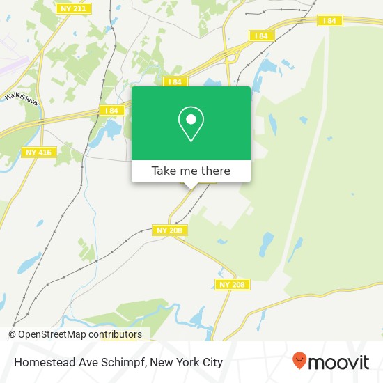 Mapa de Homestead Ave Schimpf, Maybrook, NY 12543