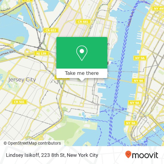 Mapa de Lindsey Isikoff, 223 8th St