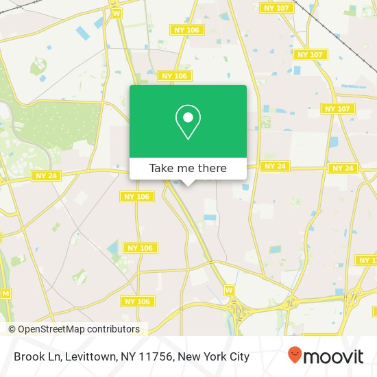 Brook Ln, Levittown, NY 11756 map