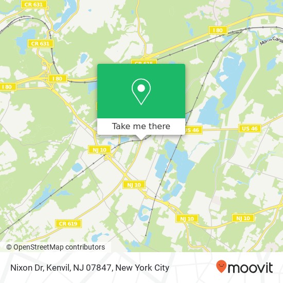 Mapa de Nixon Dr, Kenvil, NJ 07847