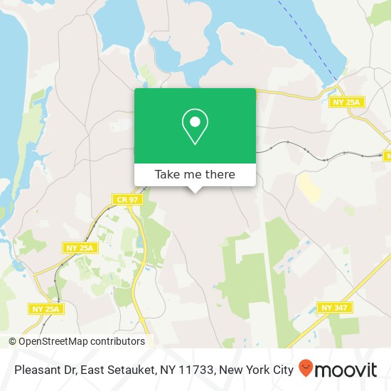 Mapa de Pleasant Dr, East Setauket, NY 11733