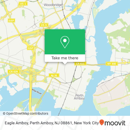Mapa de Eagle Amboy, Perth Amboy, NJ 08861
