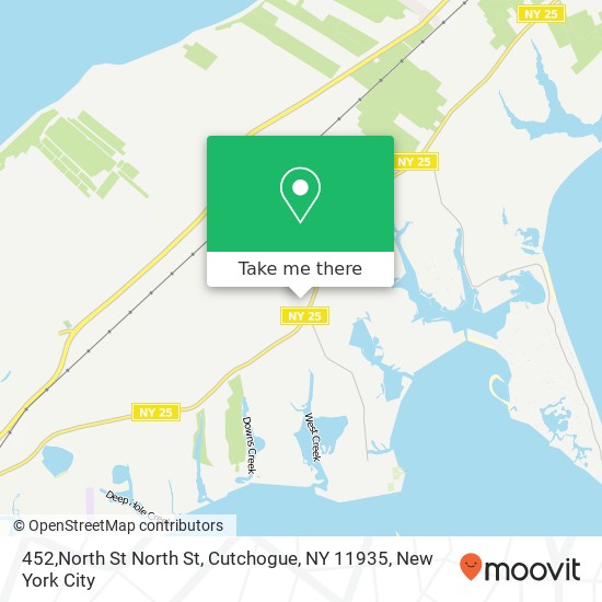 Mapa de 452,North St North St, Cutchogue, NY 11935