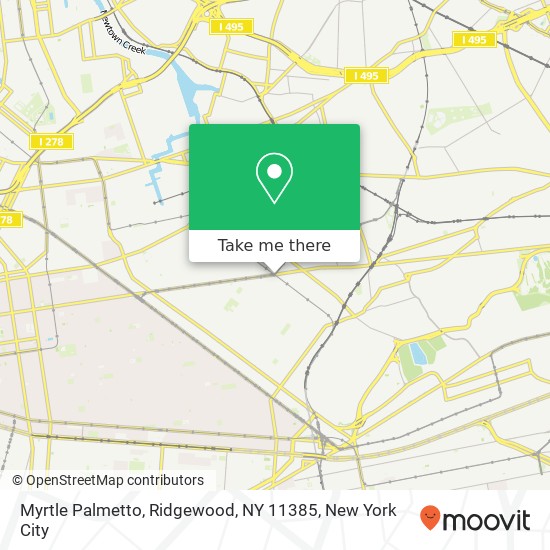 Myrtle Palmetto, Ridgewood, NY 11385 map