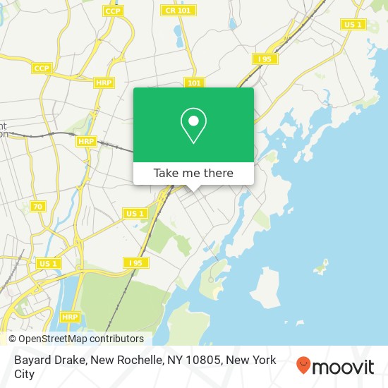 Mapa de Bayard Drake, New Rochelle, NY 10805