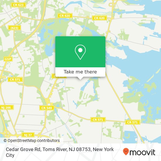 Cedar Grove Rd, Toms River, NJ 08753 map