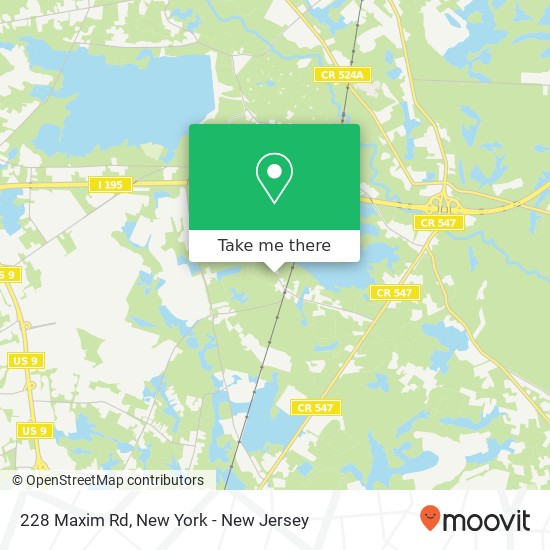 228 Maxim Rd, Howell, NJ 07731 map