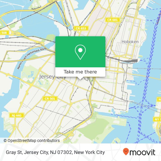 Gray St, Jersey City, NJ 07302 map