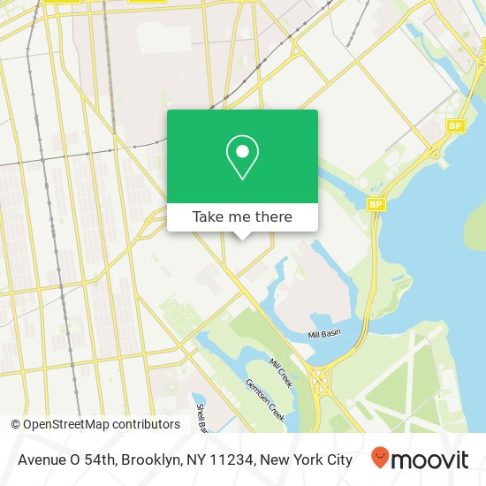 Mapa de Avenue O 54th, Brooklyn, NY 11234