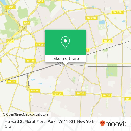 Harvard St Floral, Floral Park, NY 11001 map