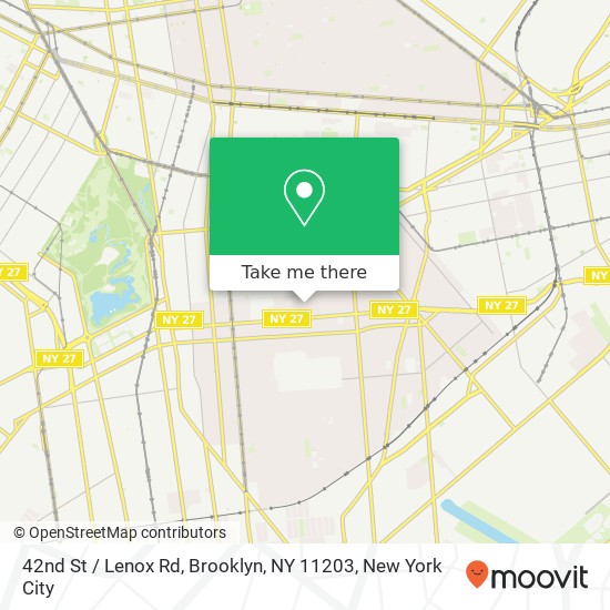 Mapa de 42nd St / Lenox Rd, Brooklyn, NY 11203