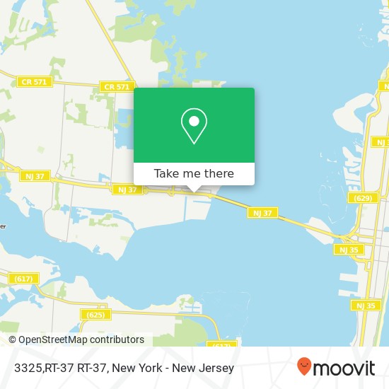 Mapa de 3325,RT-37 RT-37, Toms River, NJ 08753