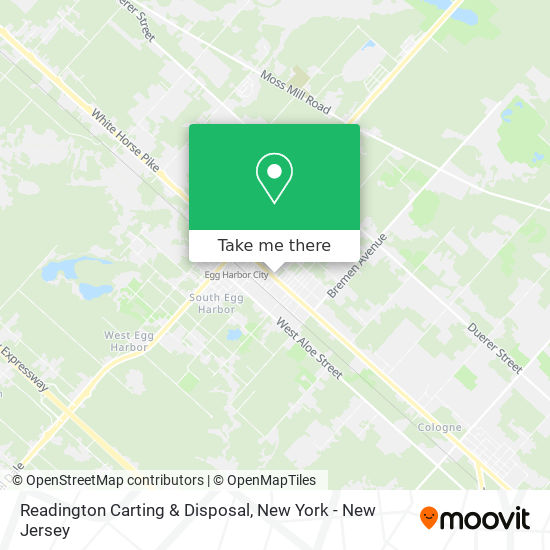 Readington Carting & Disposal map