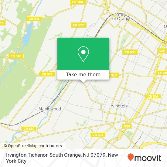 Irvington Tichenor, South Orange, NJ 07079 map