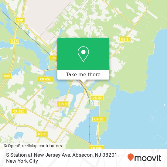 S Station at New Jersey Ave, Absecon, NJ 08201 map